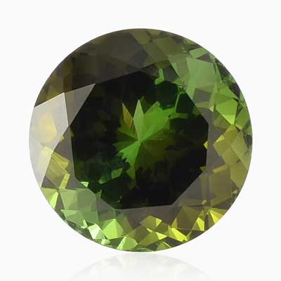 Natural 10x10x7.1mm Faceted Round Chrome Diopside