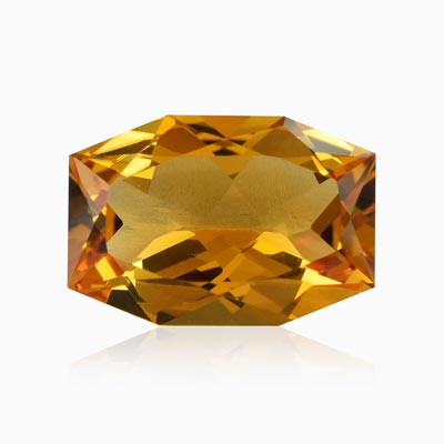 Natural 16x11x6.80mm Faceted Fancy Citrine