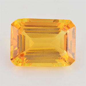 Natural 15x11x7.3mm Faceted Octagon Citrine