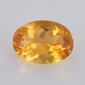 Natural 14x10x6.60mm Faceted Oval Citrine