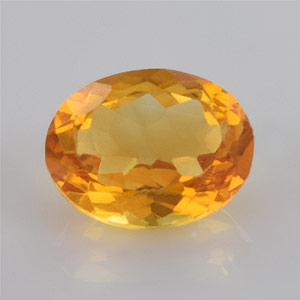 Natural 9x7x4.70mm Faceted Oval Citrine