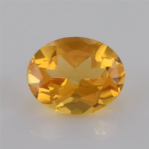 Natural 9x7x5.6mm Faceted Oval Citrine