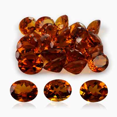 Natural 10x8mm Faceted Oval Citrine