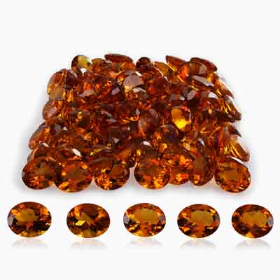 Natural 10x8mm Faceted Oval Citrine