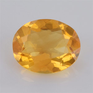 Natural 10x8x4.3mm Faceted Oval Citrine