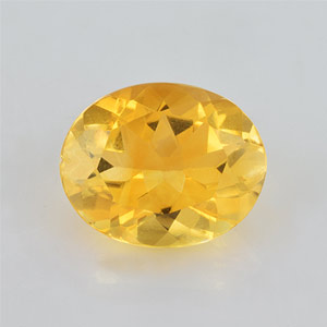 Natural 10x8x5.40mm Faceted Oval Citrine