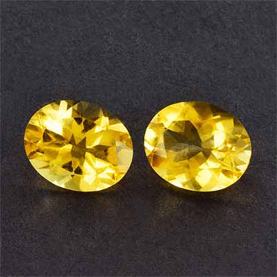 Natural 10x8x5.20mm Faceted Oval Citrine