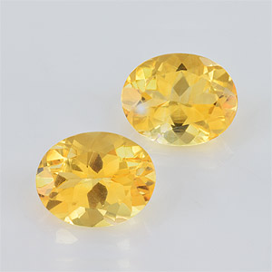 Natural 10x8x5.70mm Faceted Oval Citrine