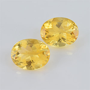 Natural 10x8x5.2mm Faceted Oval Citrine