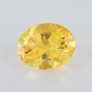 Natural 10x8x5.40mm Faceted Oval Citrine