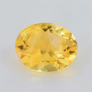 Natural 10x8x4.90mm Faceted Oval Citrine