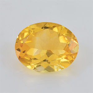 Natural 10x8x4.90mm Faceted Oval Citrine