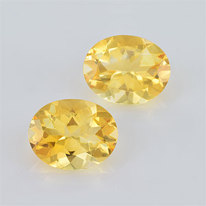 Natural 10x8x5.10mm Faceted Oval Citrine