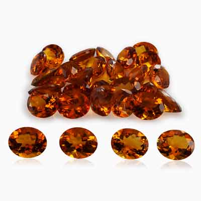 Natural 11x9mm Faceted Oval Citrine