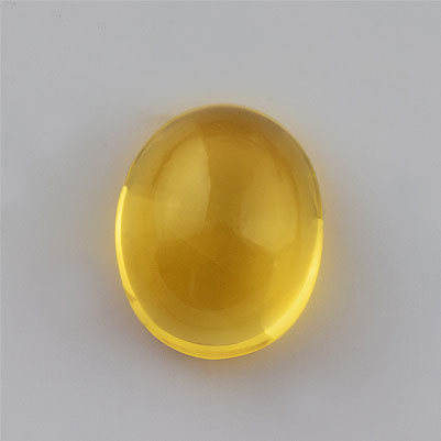 Natural 7.7x6.3x3.9mm Cabochon Oval Citrine