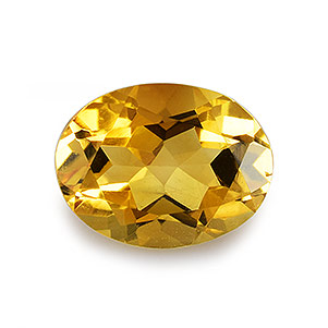 Natural 8.2x6.2x4.5mm Faceted Oval Citrine