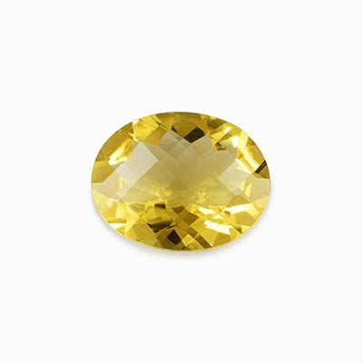 Natural 22.12x17.29x9.7mm Checker Oval Citrine