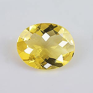 Natural 21.80x17.30x9.4mm Checker Oval Citrine