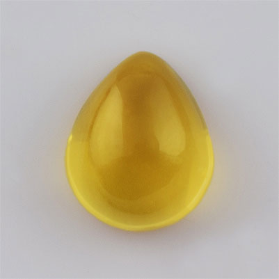 Natural 7.6x6.2x4mm Cabochon Pear Citrine