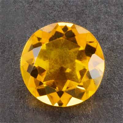 Natural 6x6x3.6mm Faceted Round Citrine