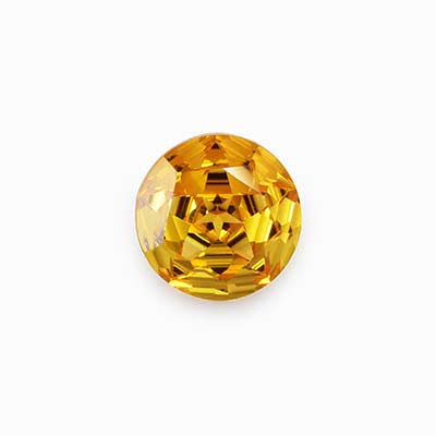 Natural 8x8x6.10mm Star Cut Round Citrine