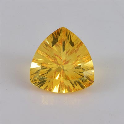 Natural 9x9x5.7mm Faceted Trillion Citrine