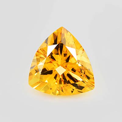 Natural 12x13x7.8mm Faceted Trillion Citrine