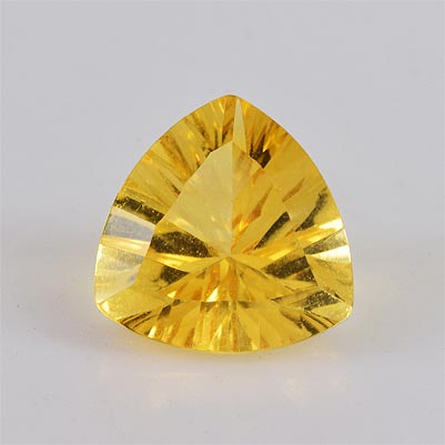 Natural 9.2x9.2x5.6mm Faceted Trillion Citrine