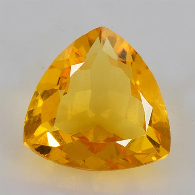 Natural 10x10x4.8mm Faceted Triangle Citrine