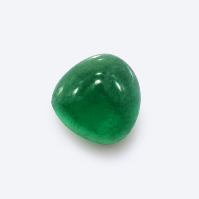 Natural 5.4x5.4x3mm Cabochon Heart Emerald