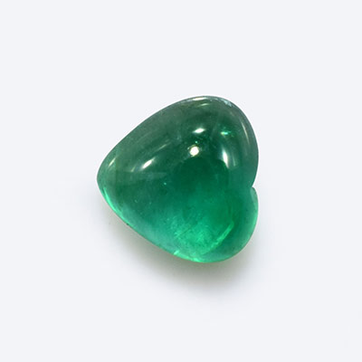 Natural 5x5x2.8mm Cabochon Heart Emerald