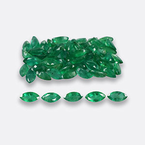 Natural 6x3x2.2mm Faceted Marquise Brazilian Emerald