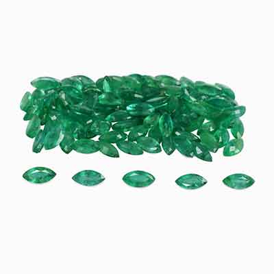 Natural 6x3x2mm Faceted Marquise Brazilian Emerald