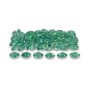 Natural 6x3x2mm Faceted Marquise Brazilian Emerald