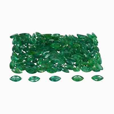 Natural 6x3x2mm Faceted Marquise Brazilian Emerald