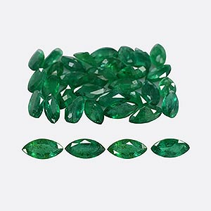 Natural 6x3x1.9mm Faceted Marquise Emerald