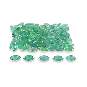 Natural 6x3x2mm Faceted Marquise Brazilian Emerald