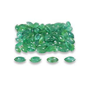 Natural 6x3x2.2mm Faceted Marquise Brazilian Emerald