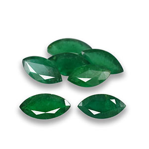 Natural 6x3x1.9mm Faceted Marquise Emerald