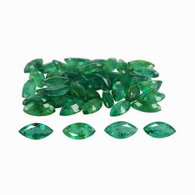 Natural 7x3.5x2.5mm Faceted Marquise Brazilian Emerald