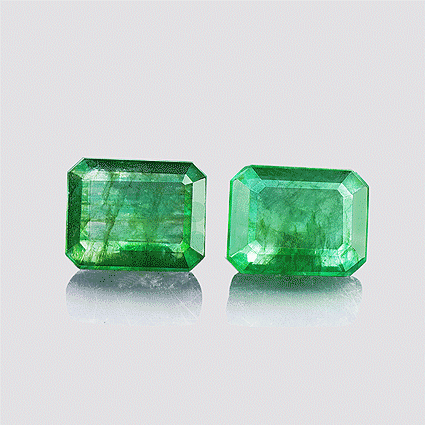 Natural 10x8x3.7mm Faceted Octagon Emerald