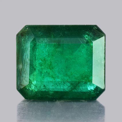 Natural 10.6x8.9x4.8mm Faceted Octagon Emerald