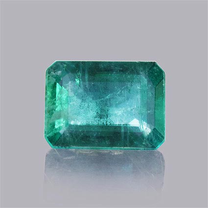 Natural 6.7x4.9x3mm Faceted Octagon Emerald