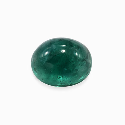 Natural 9x7x5.7mm Cabochon Oval Emerald