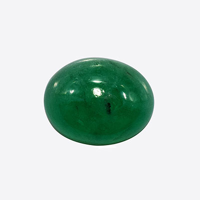 Natural 10x8x5.7mm Cabochon Oval Emerald