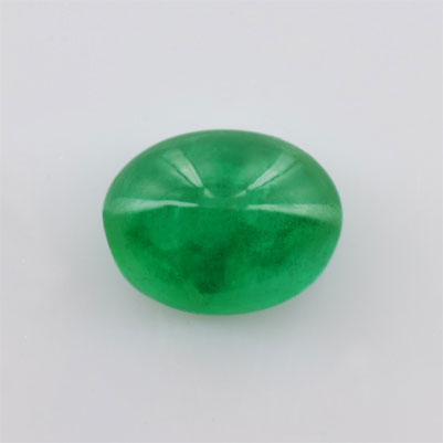 Natural 7.7x5.9x4.6mm Cabochon Oval Emerald