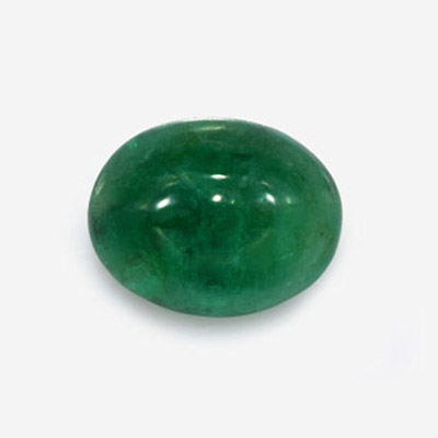 Natural 9.2x7.2x4.8mm Cabochon Oval Emerald