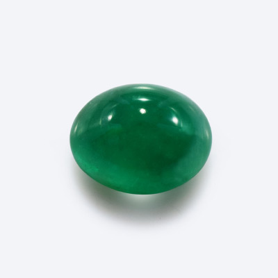 Natural 8.9x7x5.4mm Cabochon Oval Emerald