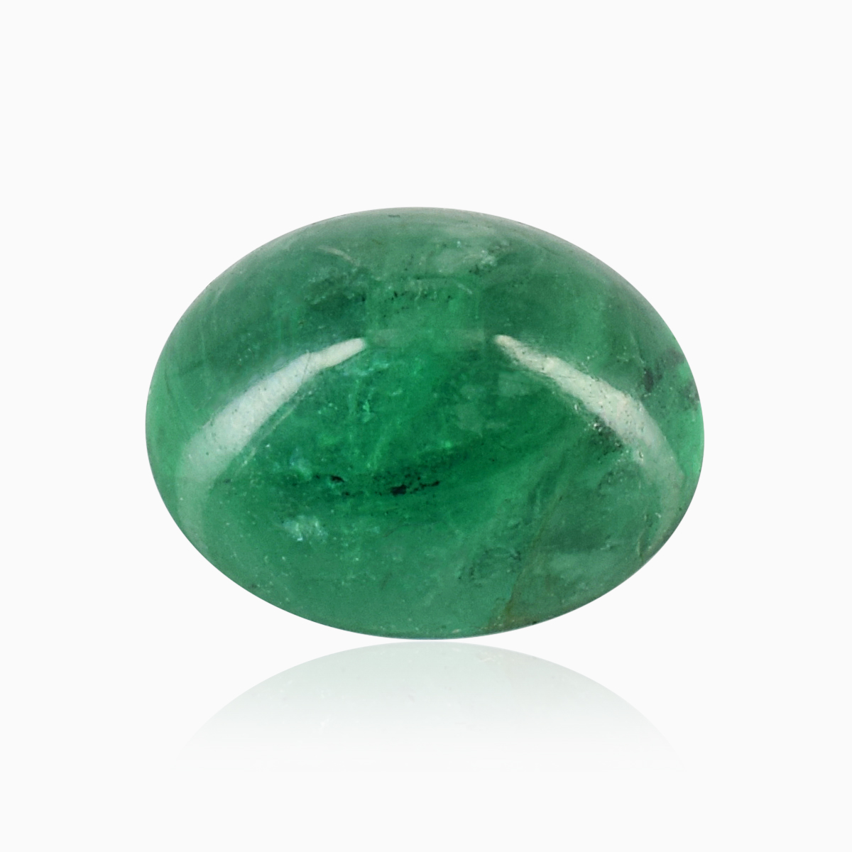 Natural 7x9x5.80mm Cabochon Oval Emerald