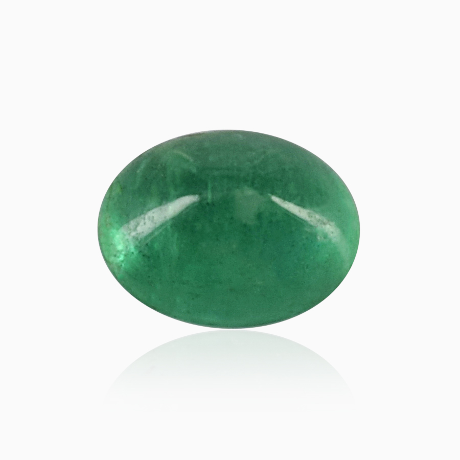 Natural 4.20x5.50x3.20mm Cabochon Oval Emerald